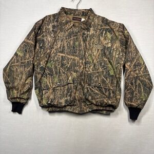 Vintage True Timber Camo Jacket Men Large Fleece Lined Hunting USA